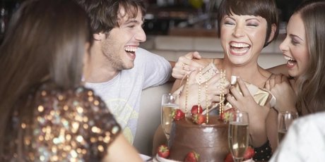 Geburtstagsparty mit Freunden