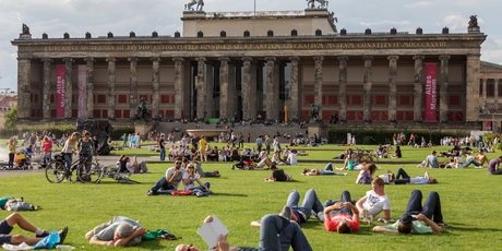 Lustgarten at Museum Island in Berlin