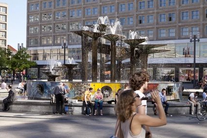Springbrunnen auf dem Alexanderplatz