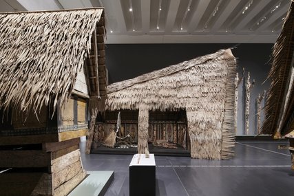 Exposición "Edificios de Oceanía. en el Museo Etnológico del Foro Humboldt de Berlín