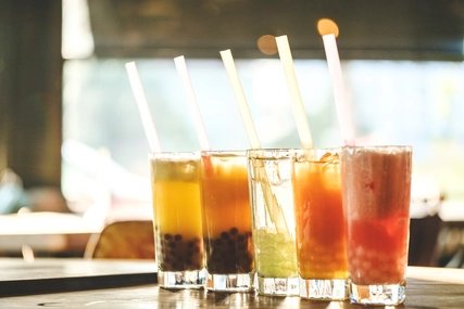 Bubble Tea im Glas