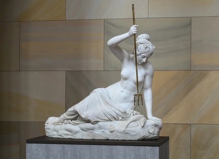 Nereide mit Dreizack von Emil Wolff von 1839 in der Friedrichswerderschen Kirche Berlin