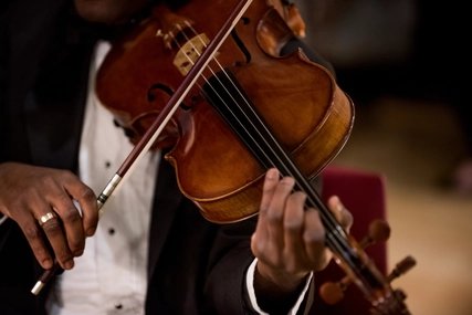 Musician with violin