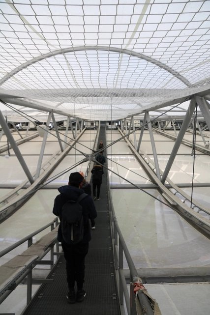 Scaffold of the Olympiic Stadium