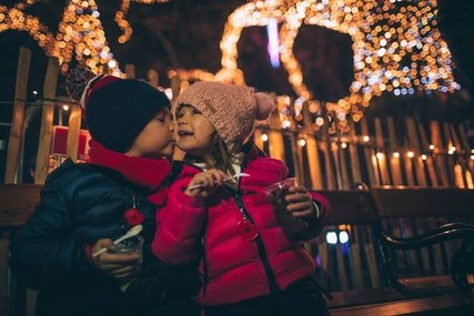 Children at Christmas Market