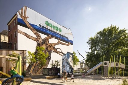 Weltbaum, Ben Wagin in der Lehrter Straße, Berlin Moabit