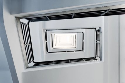 Treppenhaus im Siemens Schaltwerk-Hochhaus