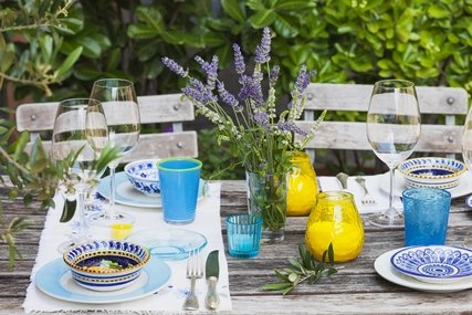 Gedeckter Tisch im Restaurant
