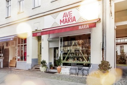 Ave Maria Schaufenster des Geschäftes Ave Maria in Berlin