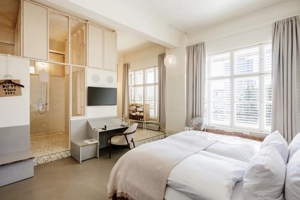 Doppelzimmer im Hotel Michelberger in Friedrichshain-Kreuzberg