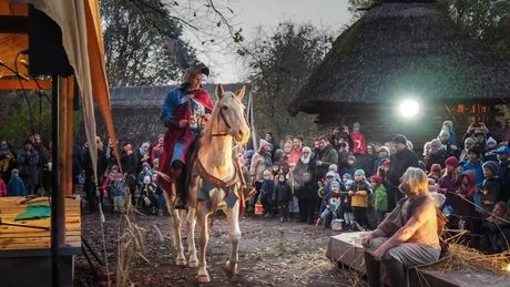 Sankt Martin zu Pferd im Museumsdorf Düppel