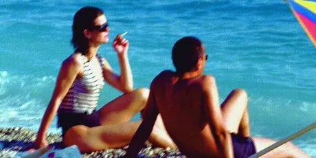 Tanja Ostojić, from Strategies of Success/Curator Series (2001–2003), Vacation with Curator, 2003. Copyright/Courtesy: T. Ostojić.
