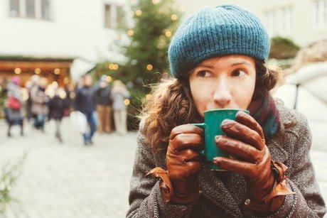 Auf dem Weihnachtsmarkt