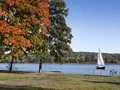Die Havel in Berlin im Herbst
