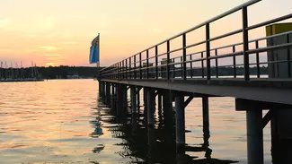 Sonnenuntergang am Wannsee