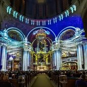 Berliner Dom während des Festival of Lights