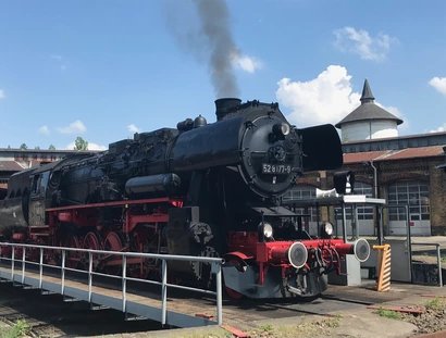 Güterdampflok ELSE der Dampflokfreunde Berlin im Bahnbetriebswerk Schöneweide