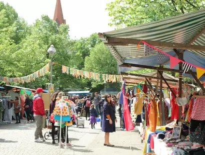 Fesche Lotte Market at Kranoldplatz in Berlin
