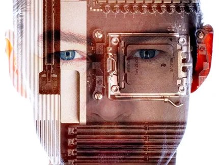 Mitja Kötter, WE ARE CYBORG – FACES 02, Werkdetail