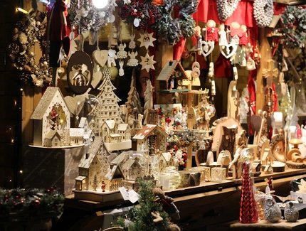 Stand auf Weihnachtsmarkt
