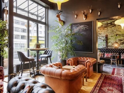 15-Minuten-Stadt-Hotel Lulu Guldsmeden Café