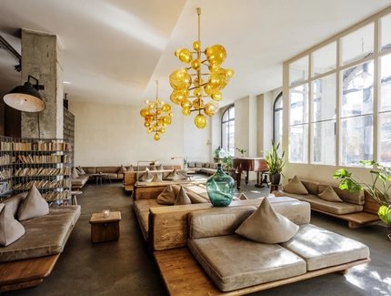 15-Min-Stadt-Hotel Michelberger Lobby