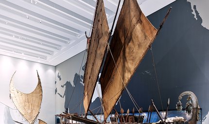 Luf-Boot im Ethnologischen Museum im Humboldt Forum