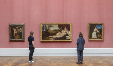 Ausstellungsraum in der Gemäldegalerie in Berlin