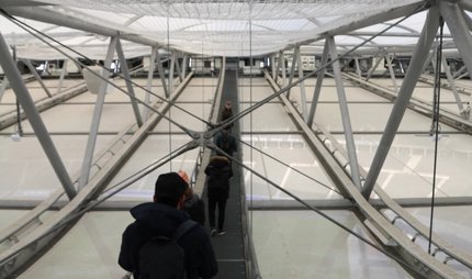 Scaffold of the Olympiic Stadium