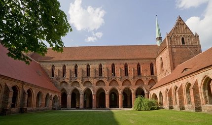 Exterior view of Chorin Monastery in Brandenburg